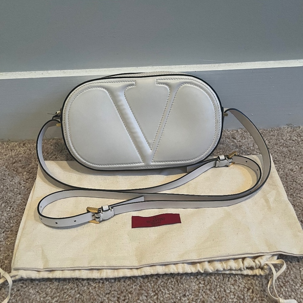 Valentino white cross body bag